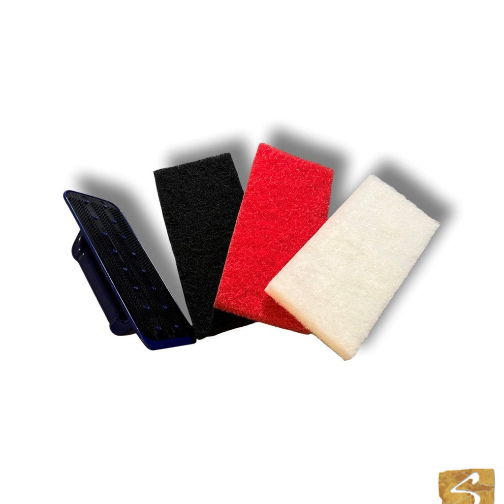 SD Handpads mit Halter (Naturstein reinigen)